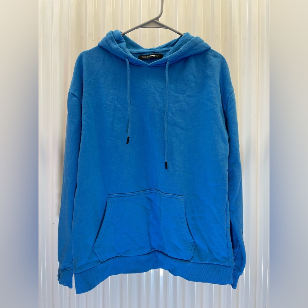 Fashion‎ Nova Men Vibrant Blue Hoodie